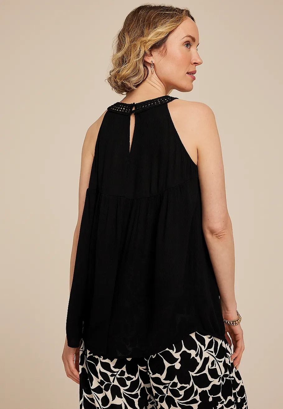 Maurices Shirts & Blouses|Tanks & Camis-Crochet Halter Top