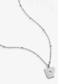 Maurices Necklaces-Dainty Silver State Necklace