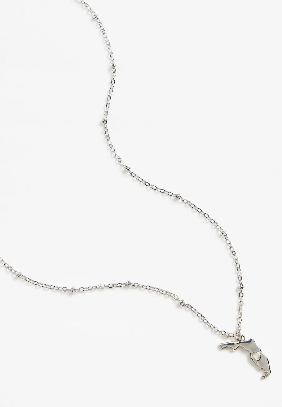 Maurices Necklaces-Dainty Silver State Necklace
