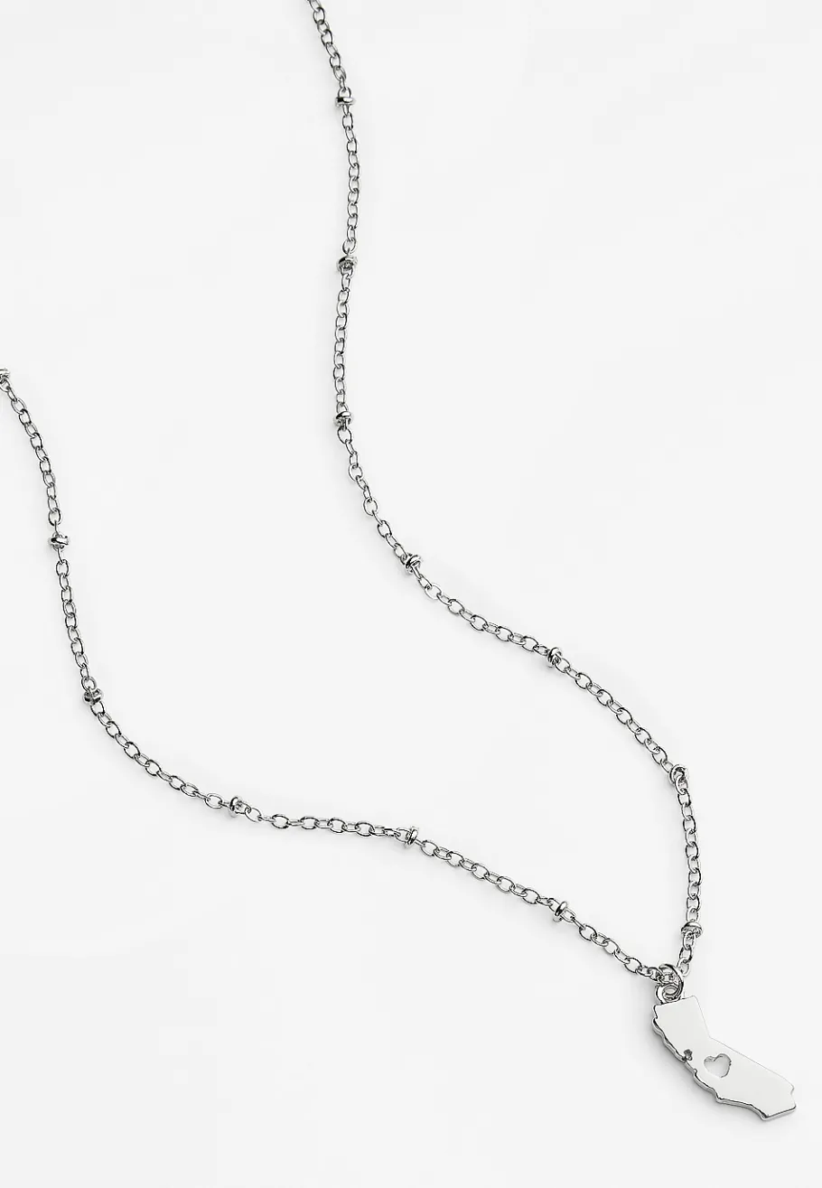 Maurices Necklaces-Dainty Silver State Necklace