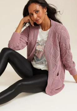 Maurices Sweaters Cardigans & Kimonos-Diamond Stitch Pocket Cardigan