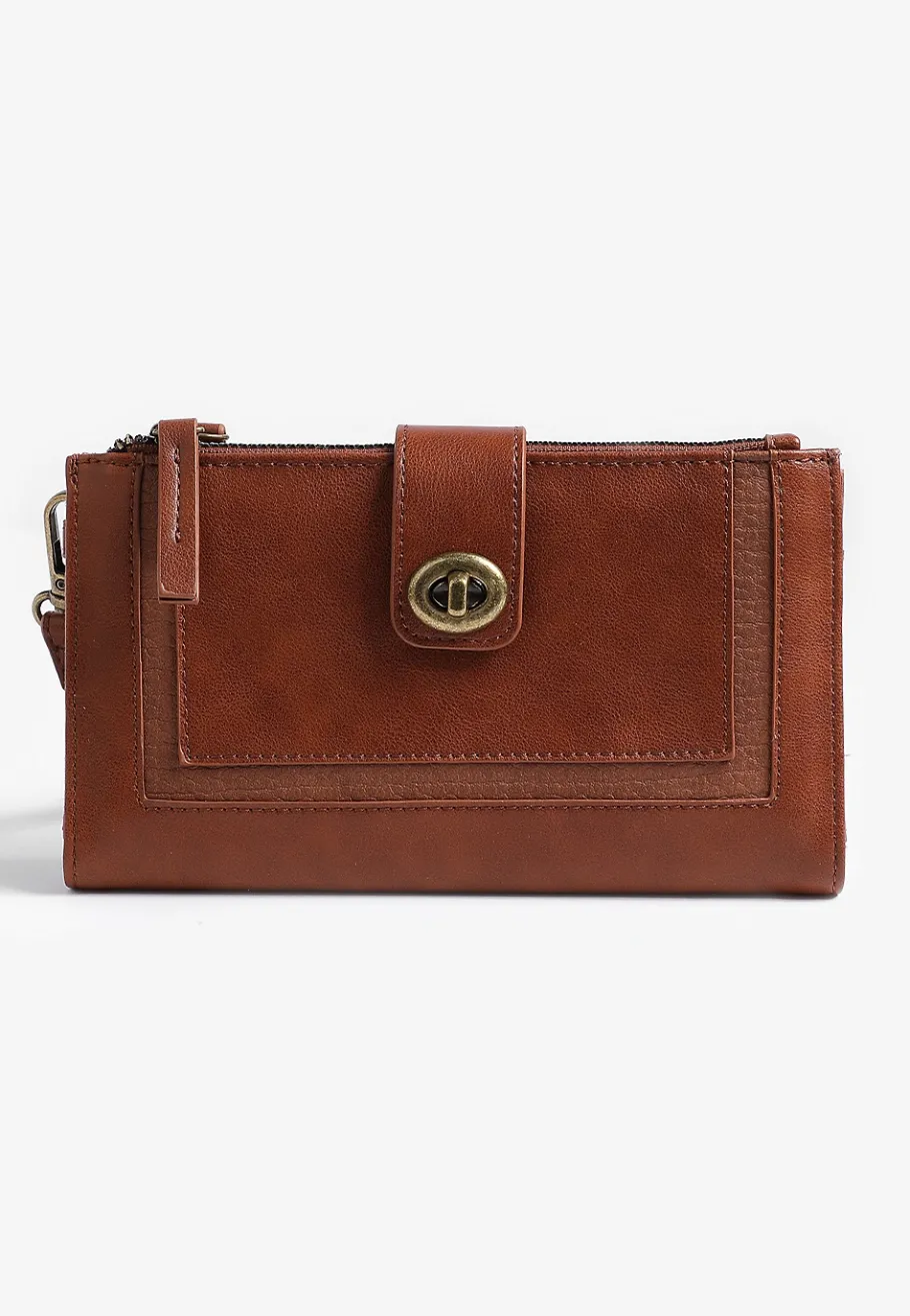 Maurices Bags-Double Zipper Oversized Wristlet Wallet