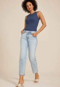 Maurices Straight Jeans|Ankle Jeans-edgely™ Light High Rise Relaxed Straight Ankle Jean
