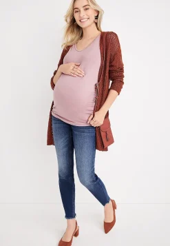 Maurices Maternity-edgely™ Super Skinny Over The Bump Maternity Ripped Jean