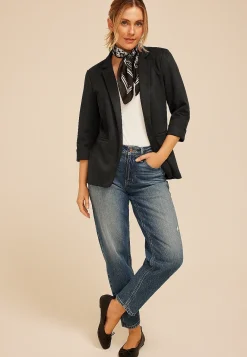 Maurices Blazers-Faux Suede Open Front Blazer