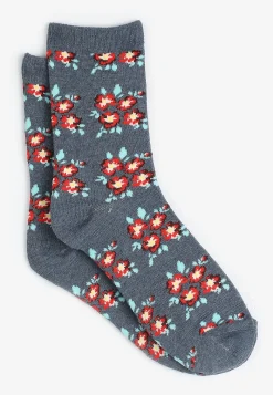 Maurices Socks & Tights-Floral Crew Sock
