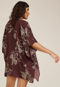 Maurices Sweaters Cardigans & Kimonos-Floral Kimono
