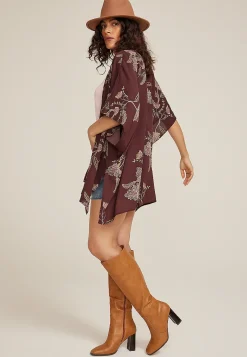 Maurices Sweaters Cardigans & Kimonos-Floral Kimono