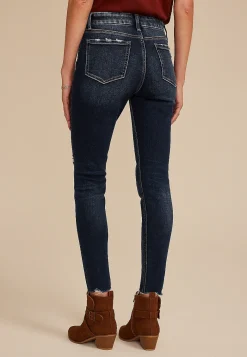 Maurices Jeggings & Skinny Jeans|Jeggings & Skinny Jeans-Flying Monkey™ Mid Rise Ripped Hem Skinny Jean