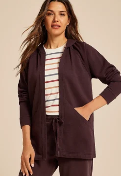 Maurices Sweaters Cardigans & Kimonos-French Terry Hooded Cardigan