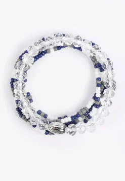 Maurices Bracelets & Anklets-Game Day Navy Blue And White Stretch Bracelet Set