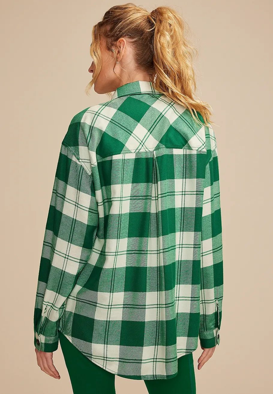 Maurices Plaid & Button Down Shirts-Game Day Plaid Button Down Shirt
