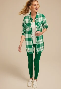 Maurices Plaid & Button Down Shirts-Game Day Plaid Button Down Shirt