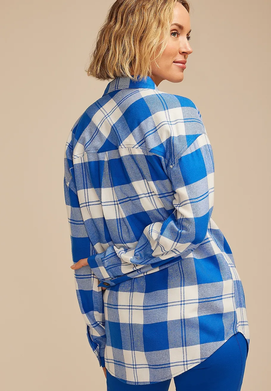 Maurices Plaid & Button Down Shirts-Game Day Plaid Button Down Shirt
