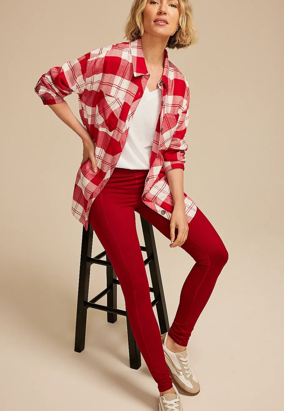 Maurices Plaid & Button Down Shirts-Game Day Plaid Button Down Shirt