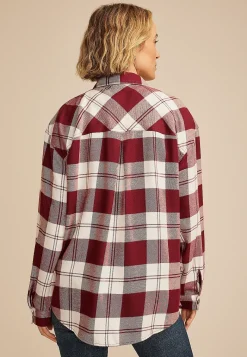 Maurices Plaid & Button Down Shirts-Game Day Plaid Button Down Shirt
