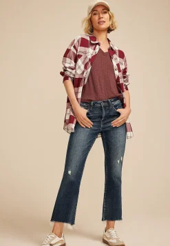 Maurices Plaid & Button Down Shirts-Game Day Plaid Button Down Shirt