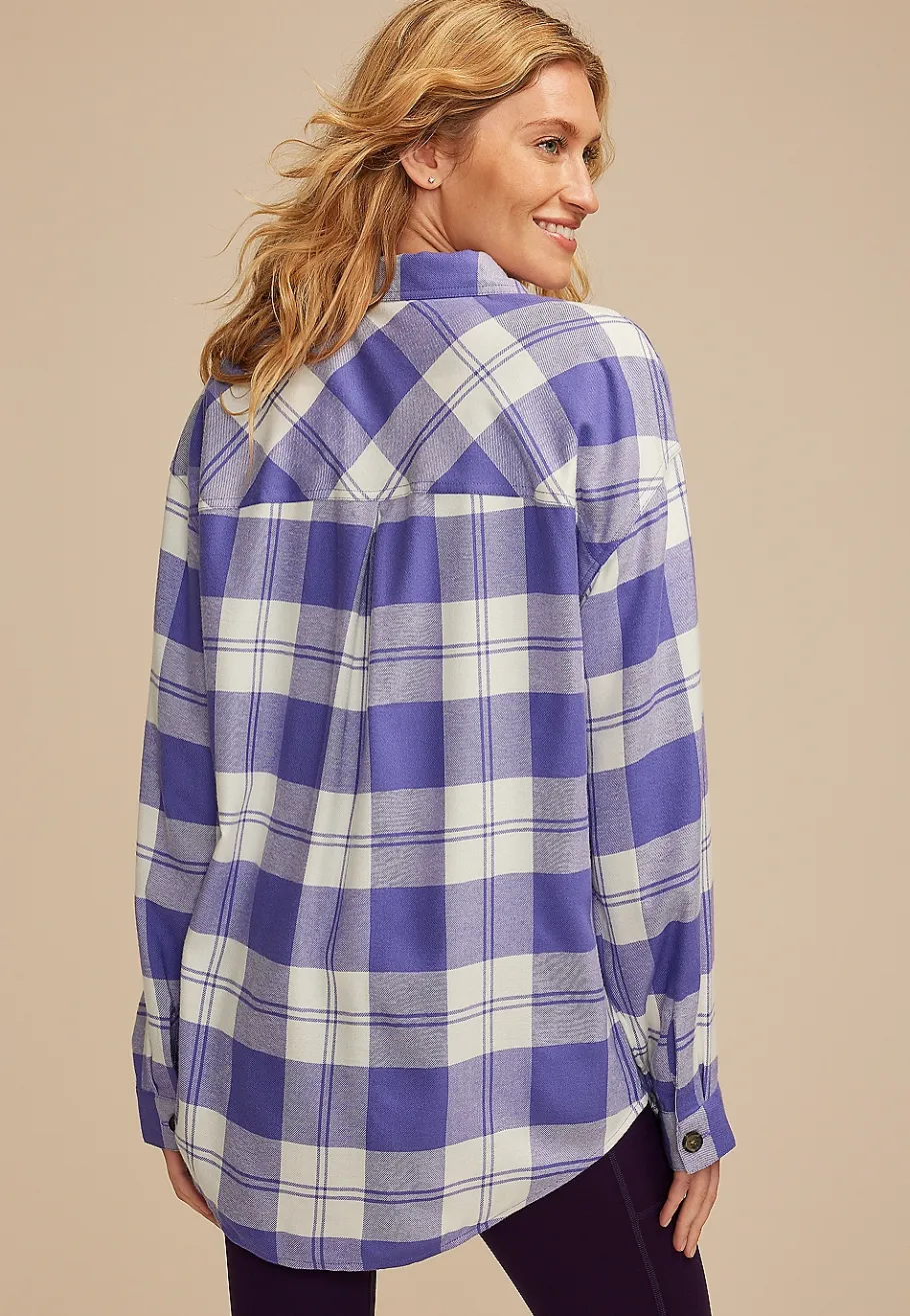 Maurices Plaid & Button Down Shirts-Game Day Plaid Button Down Shirt