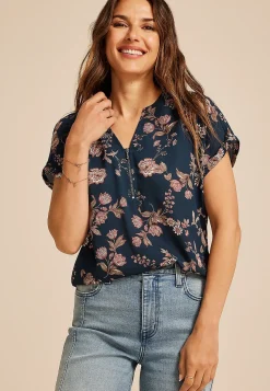 Maurices Shirts & Blouses-Geneva Short Sleeve Blouse