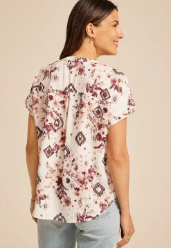 Maurices Shirts & Blouses-Geneva Short Sleeve Blouse