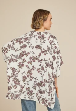 Maurices Sweaters Cardigans & Kimonos-Georgette Floral Kimono