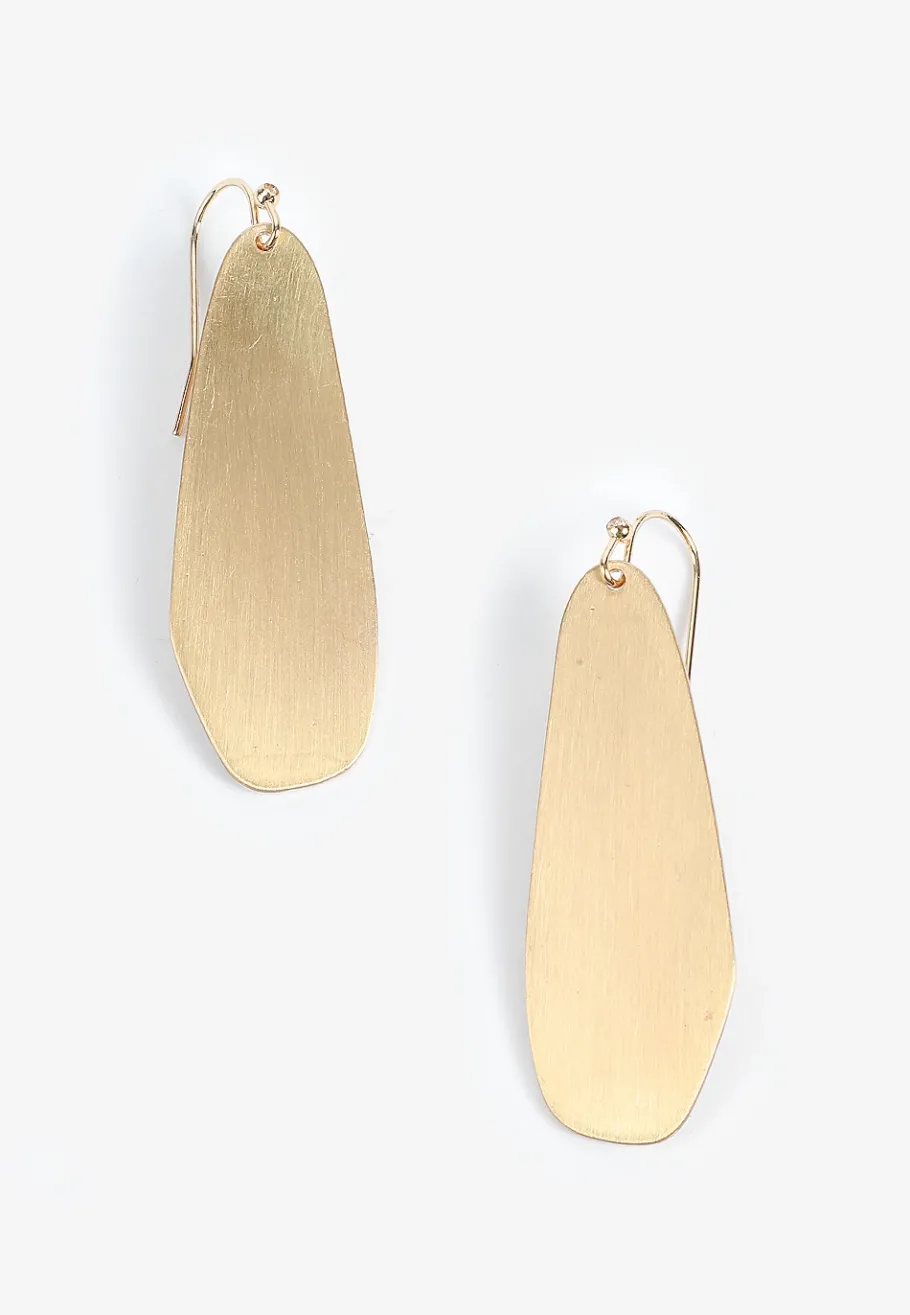 Maurices Earrings-Brushed Paddle Drop Earrings