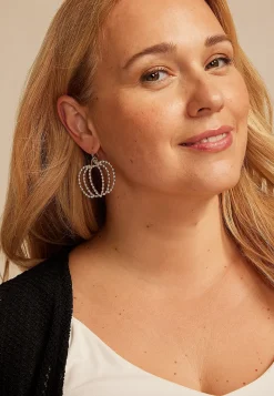 Maurices Earrings-Fall Pave Pumpkin Drop Earrings