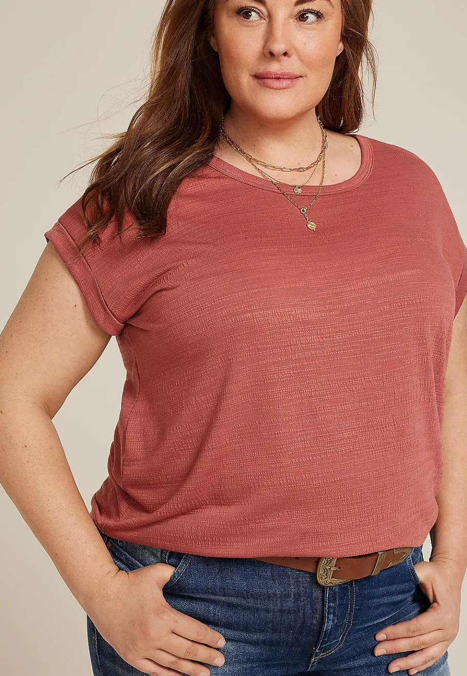 Maurices Necklaces-Triple Layered Coin Necklace