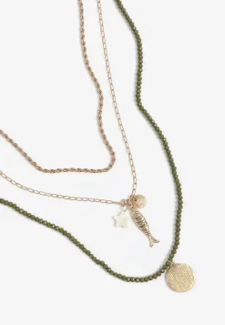 Maurices Necklaces|Matching Sets-Gone Fishing Charm Triple Layered Necklace