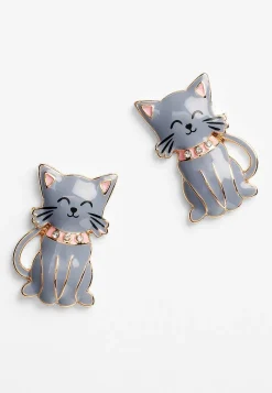 Maurices Earrings-Cat Drop Earrings