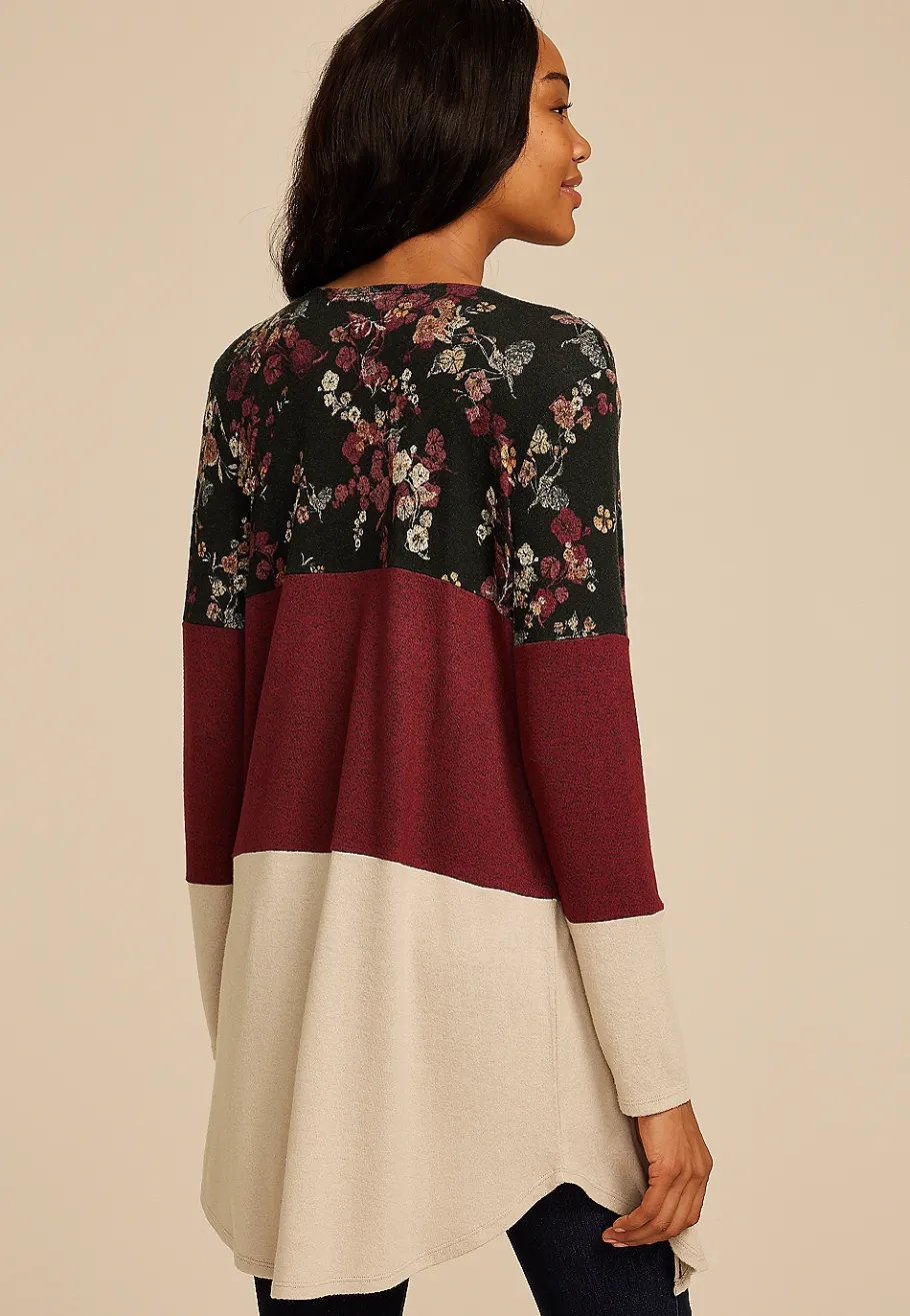 Maurices Sweaters Cardigans & Kimonos-Hacci Colorblock Cardigan
