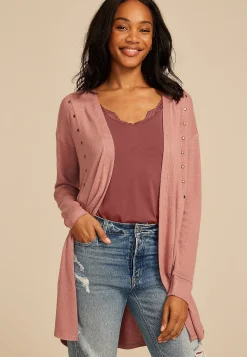 Maurices Sweaters Cardigans & Kimonos-Hacci Studded Cardigan