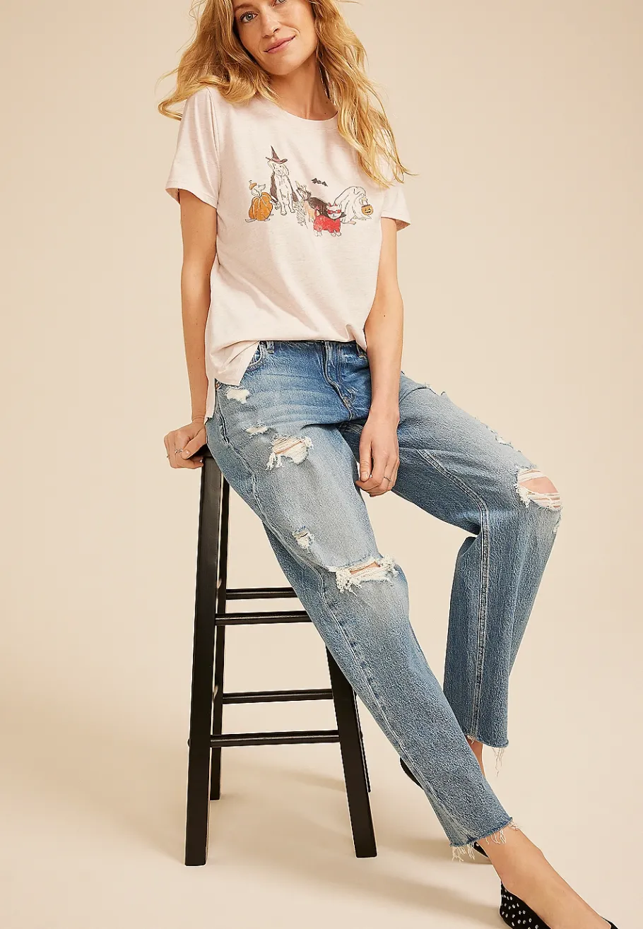 Maurices Tees|Graphics-Halloween Costume Dogs Classic Fit Graphic Tee