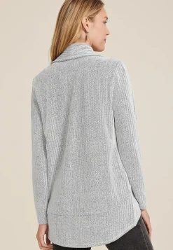 Maurices Sweaters Cardigans & Kimonos-Herringbone Shawl Collar Cardigan