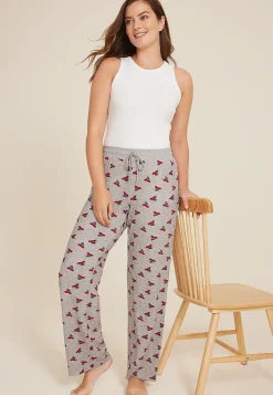 Maurices Pajamas|Pajamas-Holiday Red Car Hacci Wide Leg Pajama Pants