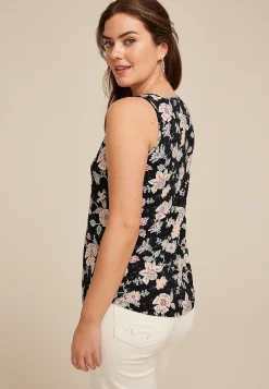 Maurices Tanks & Camis-Isla Floral Keyhole Tank Top