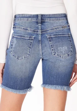 Maurices Shorts|Jean Shorts-KanCan™ Mid Rise Fray Hem 8in Bermuda Short