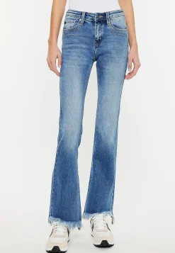 Maurices Bootcut Jeans|Bootcut Jeans-KanCan™ Mid Rise Frayed Hem Bootcut Jean
