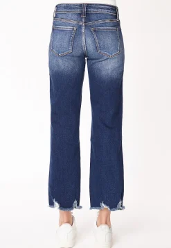 Maurices Flare & Wide Leg Jeans|Ankle Jeans-KanCan™ Mid Rise Frayed Hem Wide Leg Jean