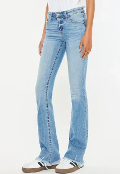 Maurices Bootcut Jeans|Bootcut Jeans-KanCan™ Mid Rise Frayed Hem Bootcut Jean