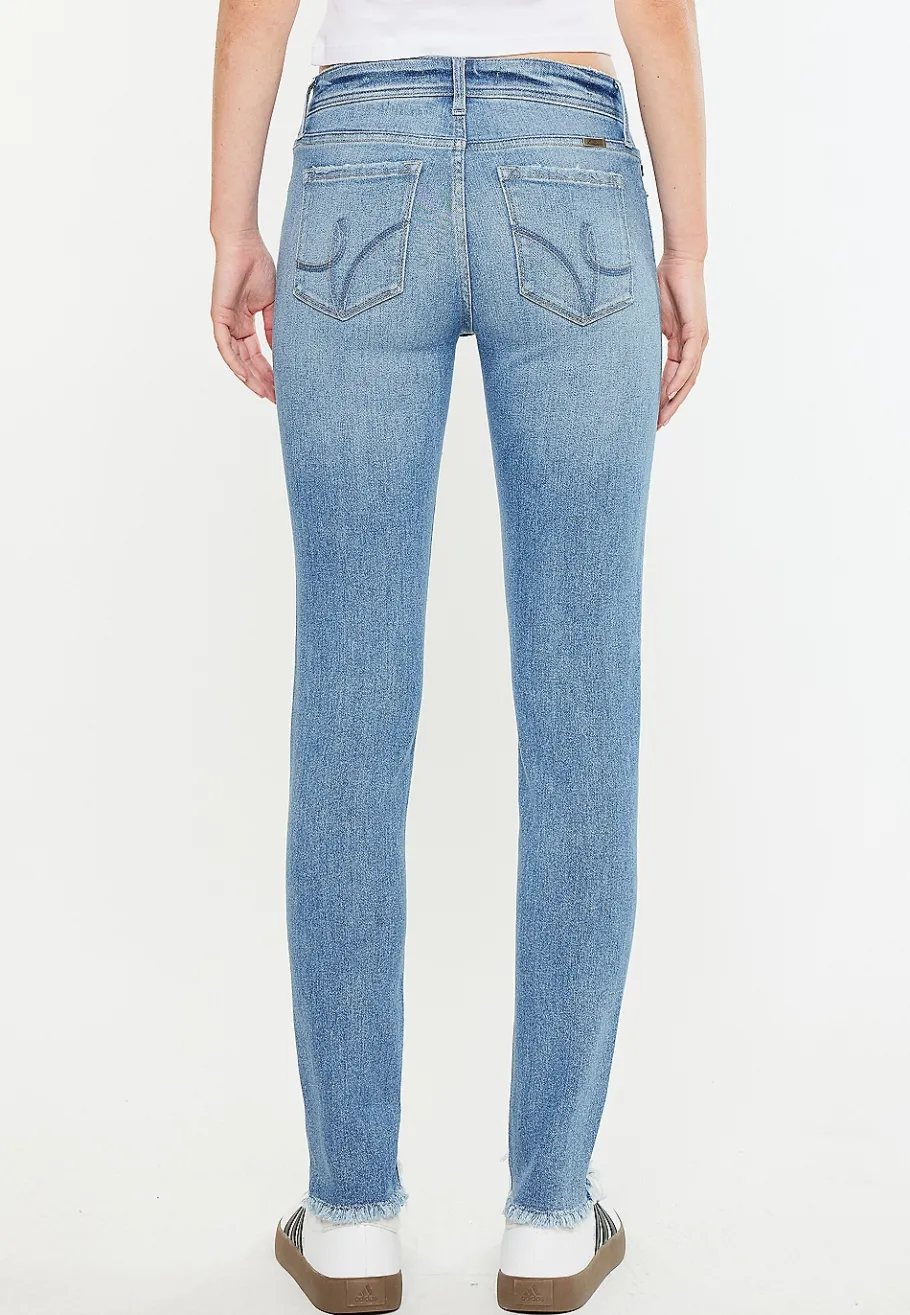 Maurices Jeggings & Skinny Jeans|Jeggings & Skinny Jeans-KanCan™ Mid Rise Open Ripped Frayed Hem Skinny Jean