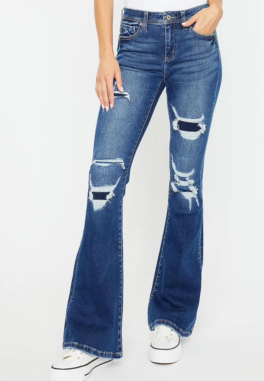 Maurices Flare & Wide Leg Jeans|Flare & Wide Leg Jeans-KanCan™ Mid Rise Ripped Flare Jean