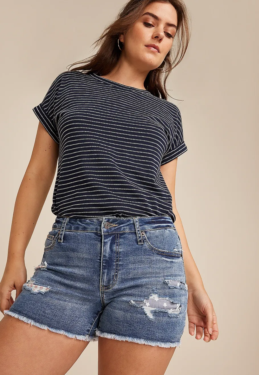 Maurices Shorts|Jean Shorts-m jeans by ™ Americana Pocket Mid Rise 3.5in Short