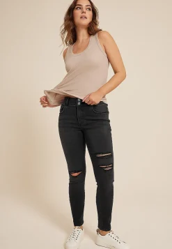 Maurices Jeggings & Skinny Jeans|Ankle Jeans-m jeans by ™ High Rise Ripped Double Button Ankle Jegging