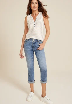 Maurices Crops & Capris|Crops & Capris-m jeans by ™ Classic Mid Rise Double Button Capri