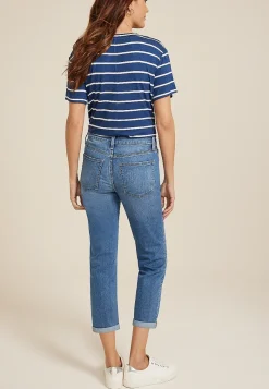 Maurices Crops & Capris|Crops & Capris-m jeans by ™ Classic High Rise Rolled Hem Straight Crop Jean