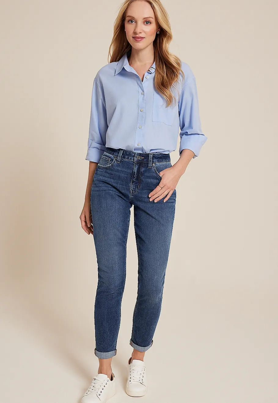 BOY Maurices Jeggings & Skinny Jeans|Boyfriend Jeans-m jeans by ™ Classic High Rise Dark Taper Jean