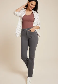 Maurices Straight Jeans|Straight Jeans-m jeans by ™ Color High Rise Sculpt Straight Jean