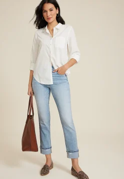Maurices Straight Jeans|Ankle Jeans-m jeans by ™ Cuffed High Rise Slim Straight Ankle Jean
