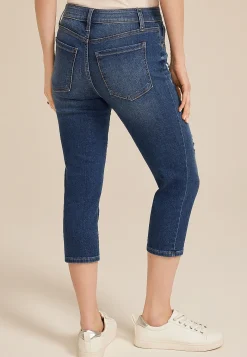 Maurices Crops & Capris|Crops & Capris-m jeans by ™ Dark High Rise Button Fly Capri